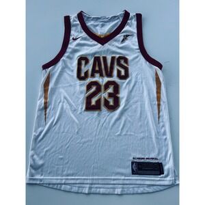 LeBron James Cleveland Cavaliers CAVS #23 Nike Jersey White Mens 48‎ Length +4